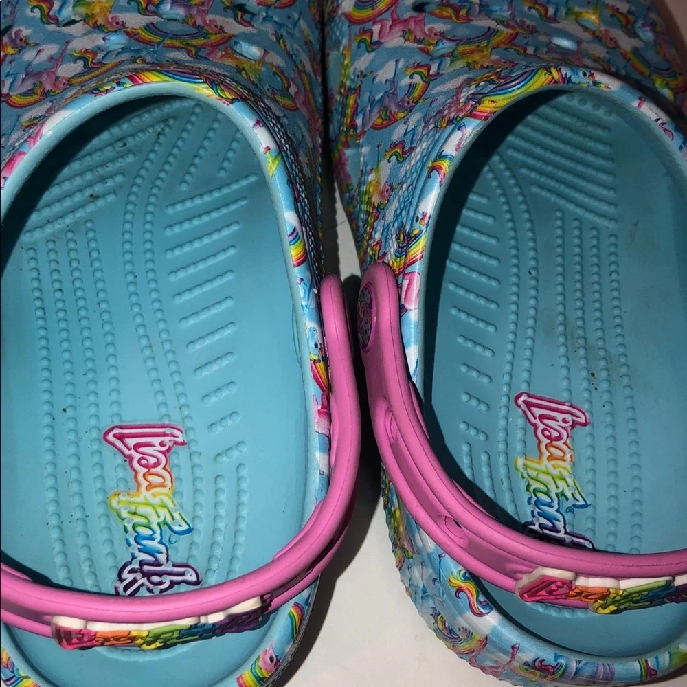 Crocs Lisa Frank Rainbow Unicorn Kids Slippers